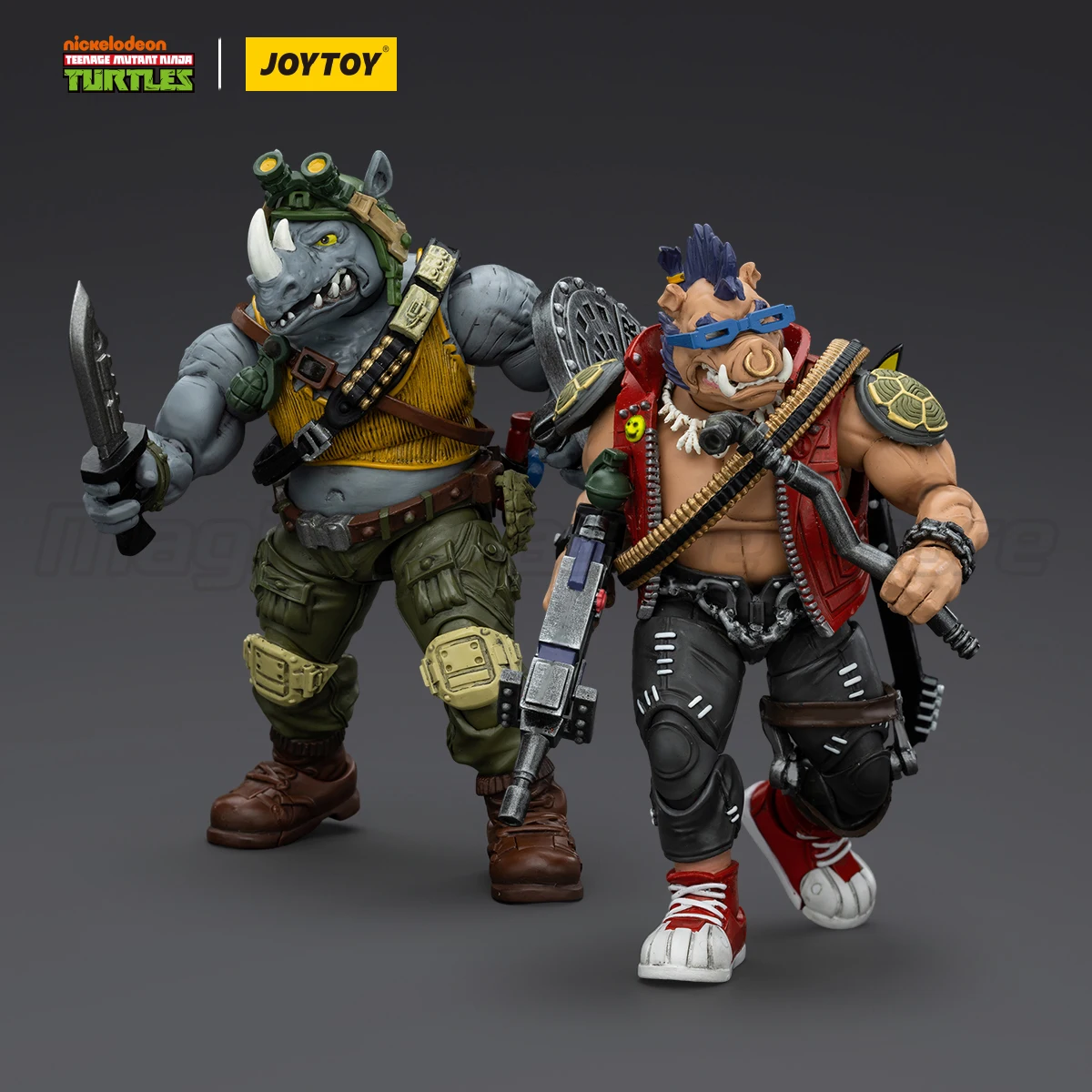 【MT】Pre-sale JOYTOY 1/18 Action Figure TMNT Ninja Turtles Beebop Rocksteady Collection Model Toys Gift Collection Ornaments