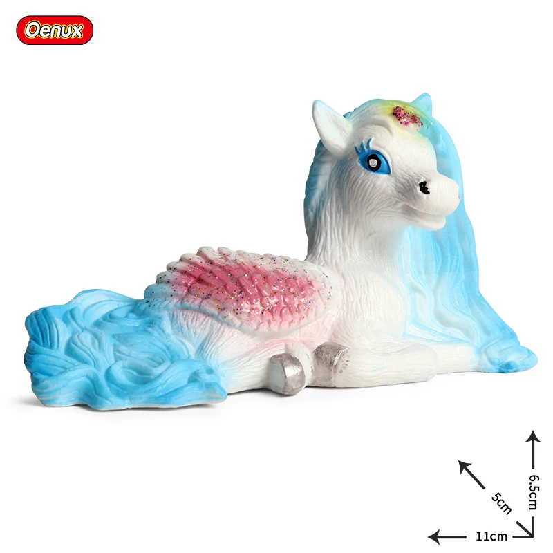 Oenux Beauty Fish Princess Mermaid Action Figures Model Elves Elf Pegasus Animal Figurines Doll Kid Toy Girl Gift Cake Toppers - Image 30