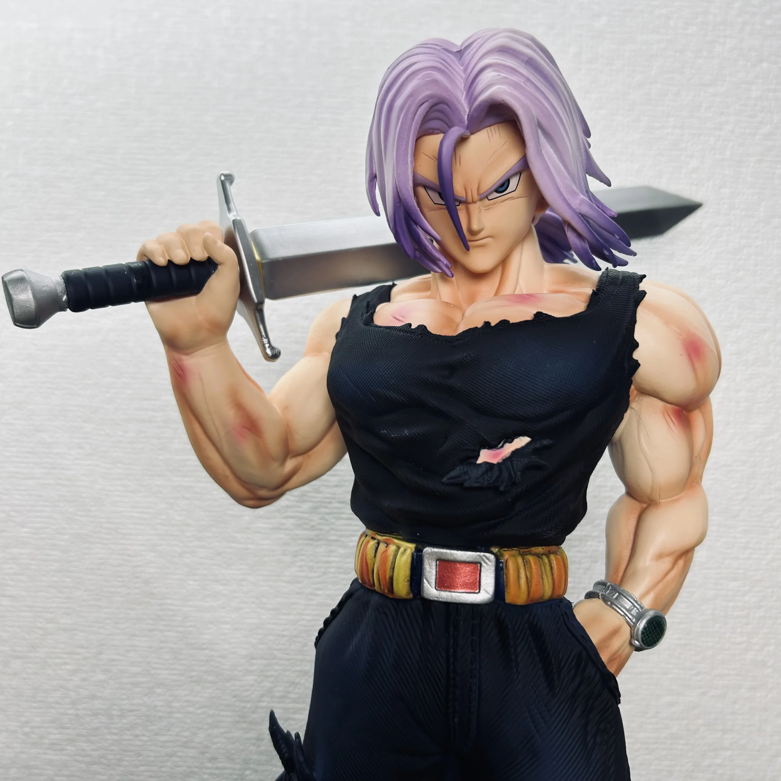32cm/12.59inch Dragon Ball Z Trunks Figure Replace Heads Future Trunks Super Saiyan Action Figures Collection Mode Toys Gifts - Image 6