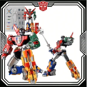 In Stock MC Muscle Bear Voltron Action Figure 5-in-1 Combiner Mech Lion Reissue Transformable Robot  garage kit    Gifts Toys