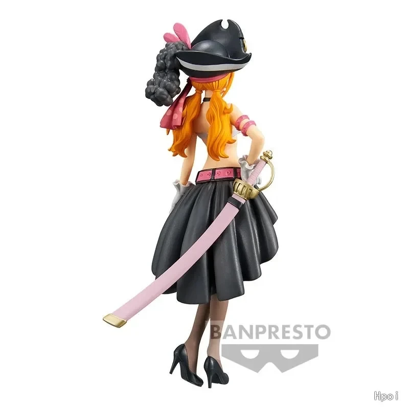 19CM Anime One Piece Action Figure Nami Black Clothes ONE PIECE FILM RED Sexy Girls Figurine PVC Collectible Model Kid Gift Toy