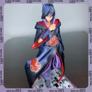 35cm Naruto Figure Uchiha Sasuke Action Figures Plug In Luminous Figurine Desk Decoration Doll Collection Statue Model Toys Gift