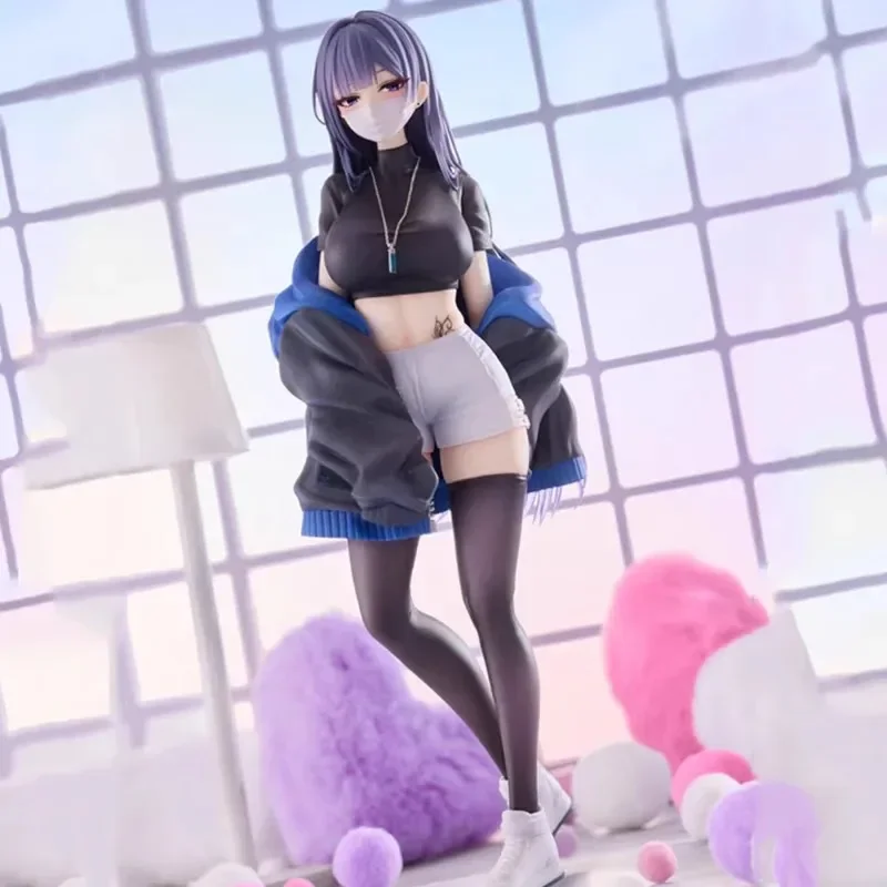 24cm Mask Shoujo Yuna Action Figures Illustration Manga Sexy Girl Pvc Statue Model Dolls Collectible Ornament Toys Gifts