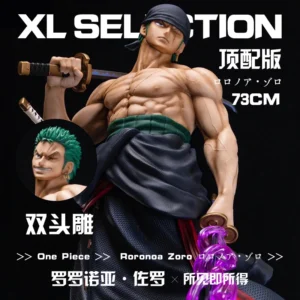 JT One Piece Roronoa Zoro 73CM Swordsman Collectible Statue Figure Desktop Decor Birthday Gift For Boys And Girls