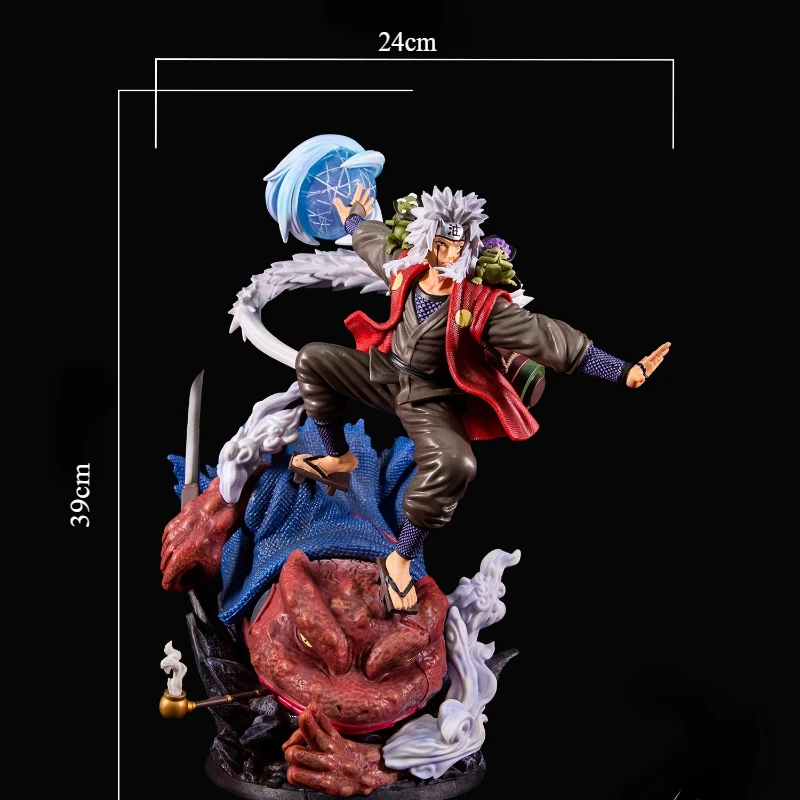 39cm New Naruto Anime Figure Jiraiya Peripheral PVC Model Premium Version Scene Statue Desktop Ornaments Birthday Gifts Toys - Image 4