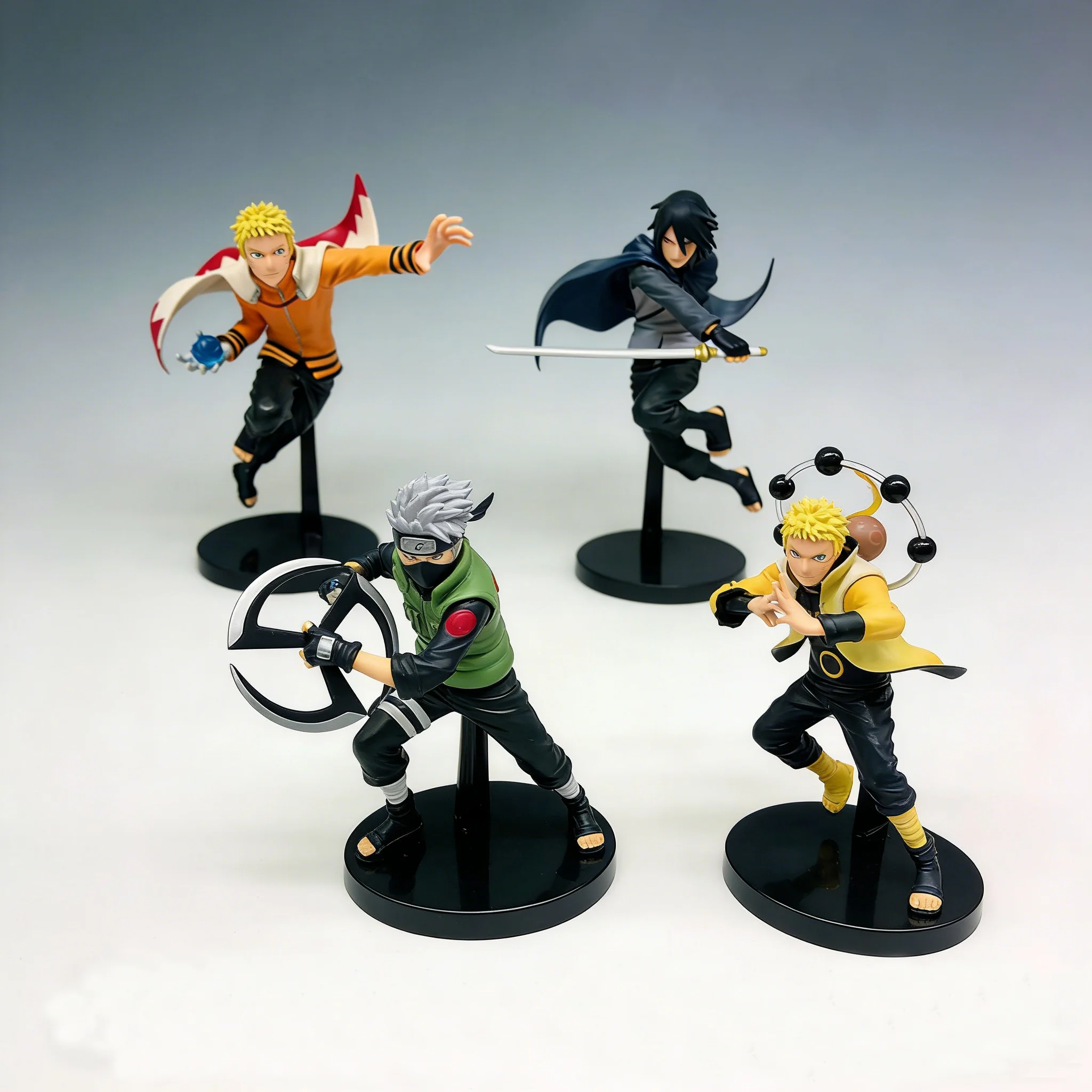 19CM Anime Naruto Sasuke Kakashi Uzumaki Gaara Action Figures Cartoon PVC Collectiable Model Toys Kids Boys Birthday Gifts 2026