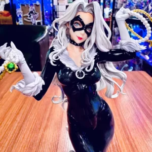 Marvel Black Cat 25cm Bishoujo Pvc Action Figure - Collectible Model Toy Display Doll For Desktop Decoration Ideal Birthday Gift