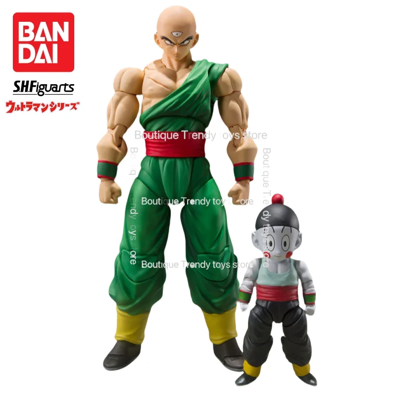 In Stock Bandai S H Figuarts Original Dragon Ball Tien Shinhan Chaoz Doll Brand New Boxed Action Figure Anime Characters Model
