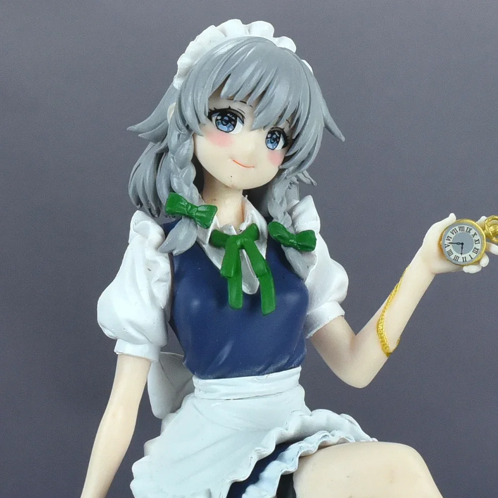 16CM Touhou Project Anime Figure Izayoi Sakuya PVC Action Figure Collectible Model Toys Kid Gift Cartoon Ornaments Doll - Image 3