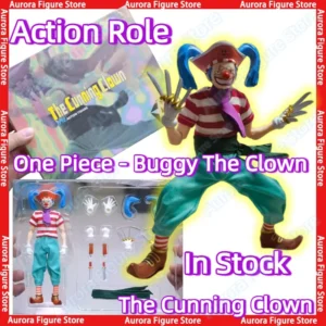 In Stock Action Role 1/12 SHF One Piece Buggy The Clown The Cunning Clown Anime Action Figures Toys Model PVC Gift Collector