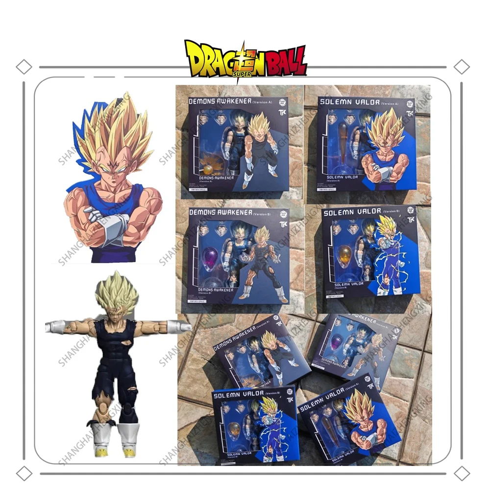 En Stock Black Hole TK Custom Dragon Ball Z Super Saiyan SSJ Majin Vegeta Battle Damage Full Power  Action Figure Model