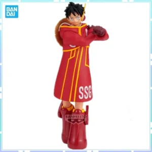 Bandai Original Banpresto Anime ONE PIECE THE SHUKKO Monkey D Luffy PVC Action Figure Model Collectible Toy Gifts