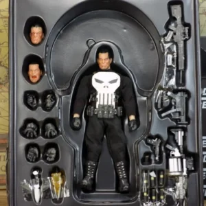 Marvel 1/12 Mezco Ant Punisher Sdcc Cloth Movable 6-Inch Figure Doll Hand-Made Model White Penalty Uncle Skull Carving Gift