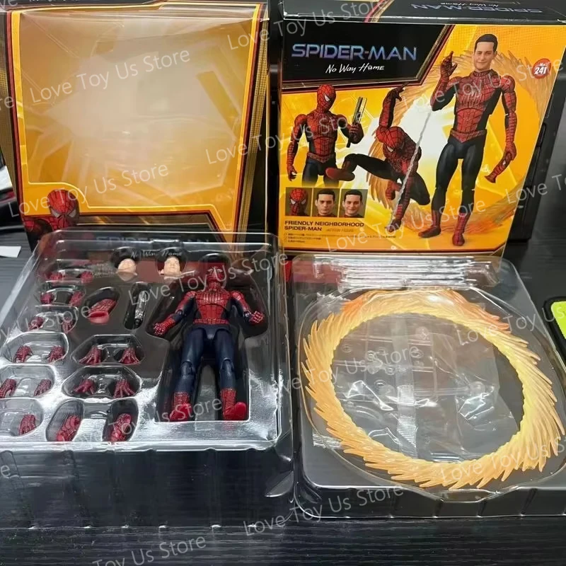 In Stock Ko Mafex 241 Tobey Maguire Spider Man No Way Home Friendly Neighborhood Spider Man Ko Anime Action Figure Model Toys