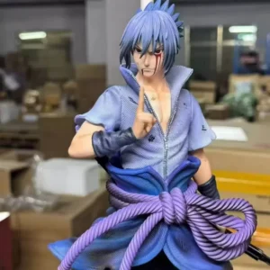 In-Stock Uchiha Sasuke Double Headed Glowing Figurine Anime Sculpture Exquisite Desktop Decor Collectable Toy Gift For Fans
