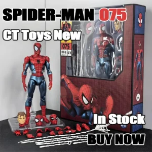 100% Original Ct Toys Spiderman Mafex 075 Figure The Anazing Spider-Man Comic Ver Mafex 185 Anime Action Figure Model Gifts Toys