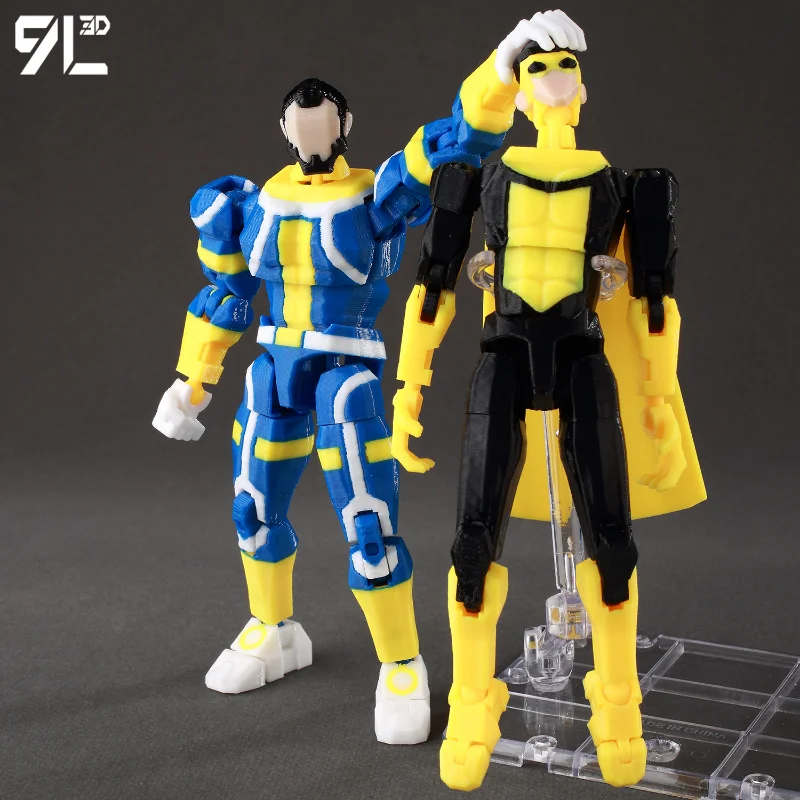 9L3D Printed Invincible Anime Action Figures Lucky 13 Dummy 13 Multi-Jointed Superheroes Model Toy Collectible Ornaments Gift - Image 4