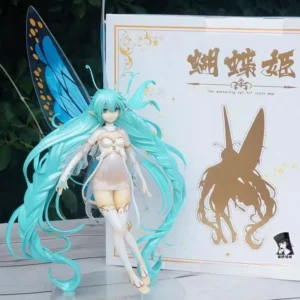 33cm Hatsune Miku Character Figurine Butterfly Ji 1:7 Static Figurine Pvc Model Room Decoration Collection Display Toys Gifts