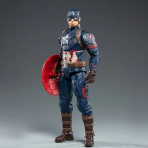 Captain America 14-Inch Simple Articulated Action Figurine (1:5 Scale) - Crafted by ZD Toys for Collectors & Enthusiasts