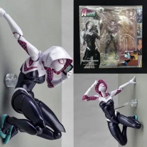 SHF 16cm Anime Girl Figures Lady Amazing Spiderman Spidergwen BJD Spider Man Into the Spider-Verse Gwen Figure Model Kids Toys