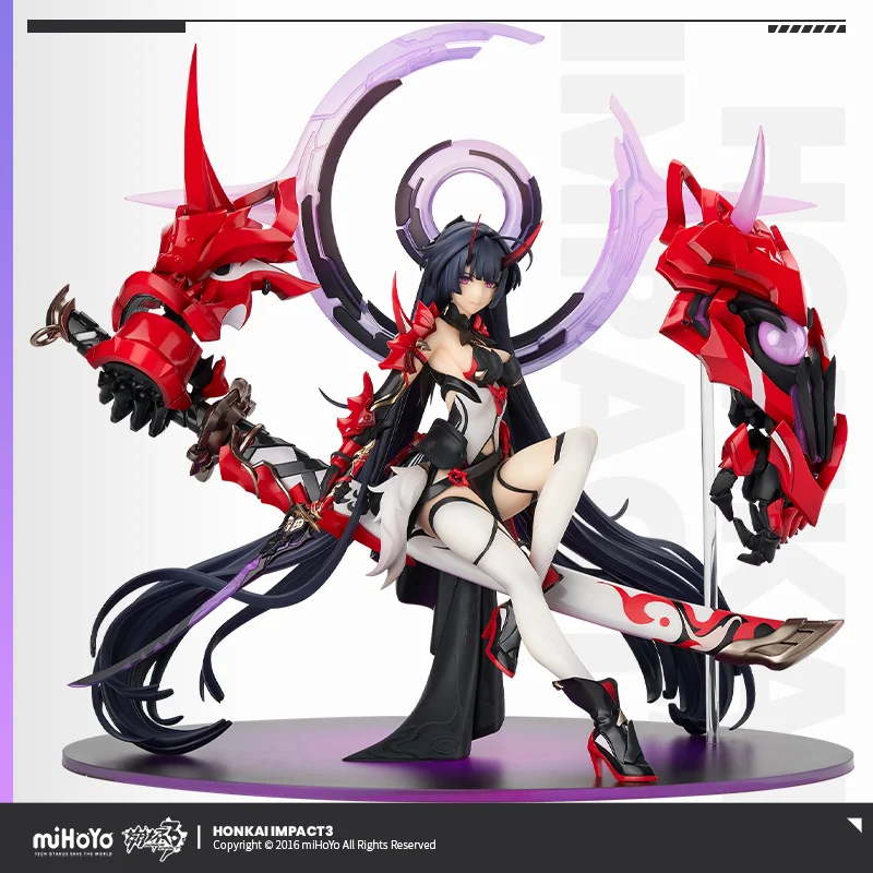 Genuine Honkai Impact 3 Herrscher Ofthunder Raiden Mei 1/8 Deluxe Edition Static Model Game Desktop 30cm Statue Decoration