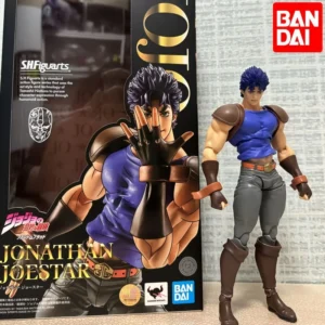 Bandai Original Sh Figuarts Jojos Bizarre Adventure Stardust Crusaders Jotaro Kujo Jonathan Pvc Action Figure Gift For Adult