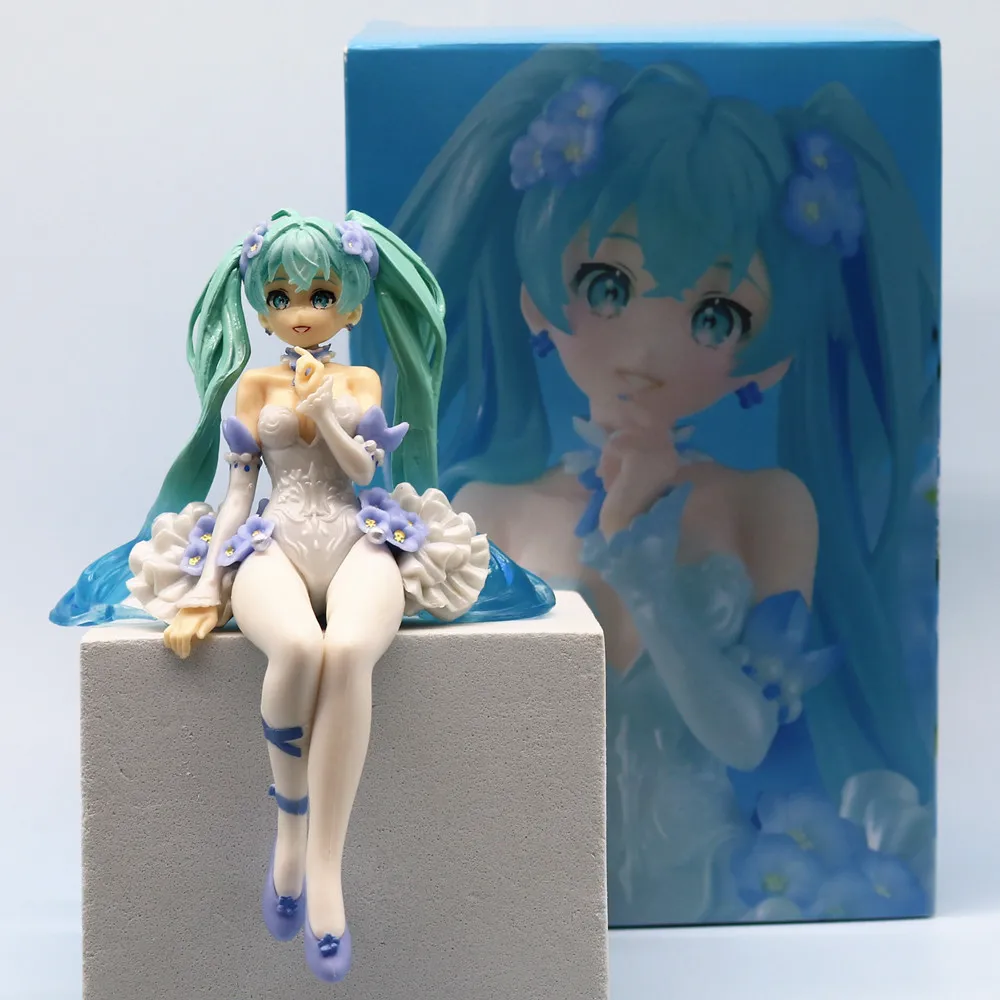 15cm Hatsune Miku Anime Figures Fairy Flower Spirit Kawaii Pink Butterfly Fairy Girl Action Figure PVC Model Doll Toys Gift - Image 4
