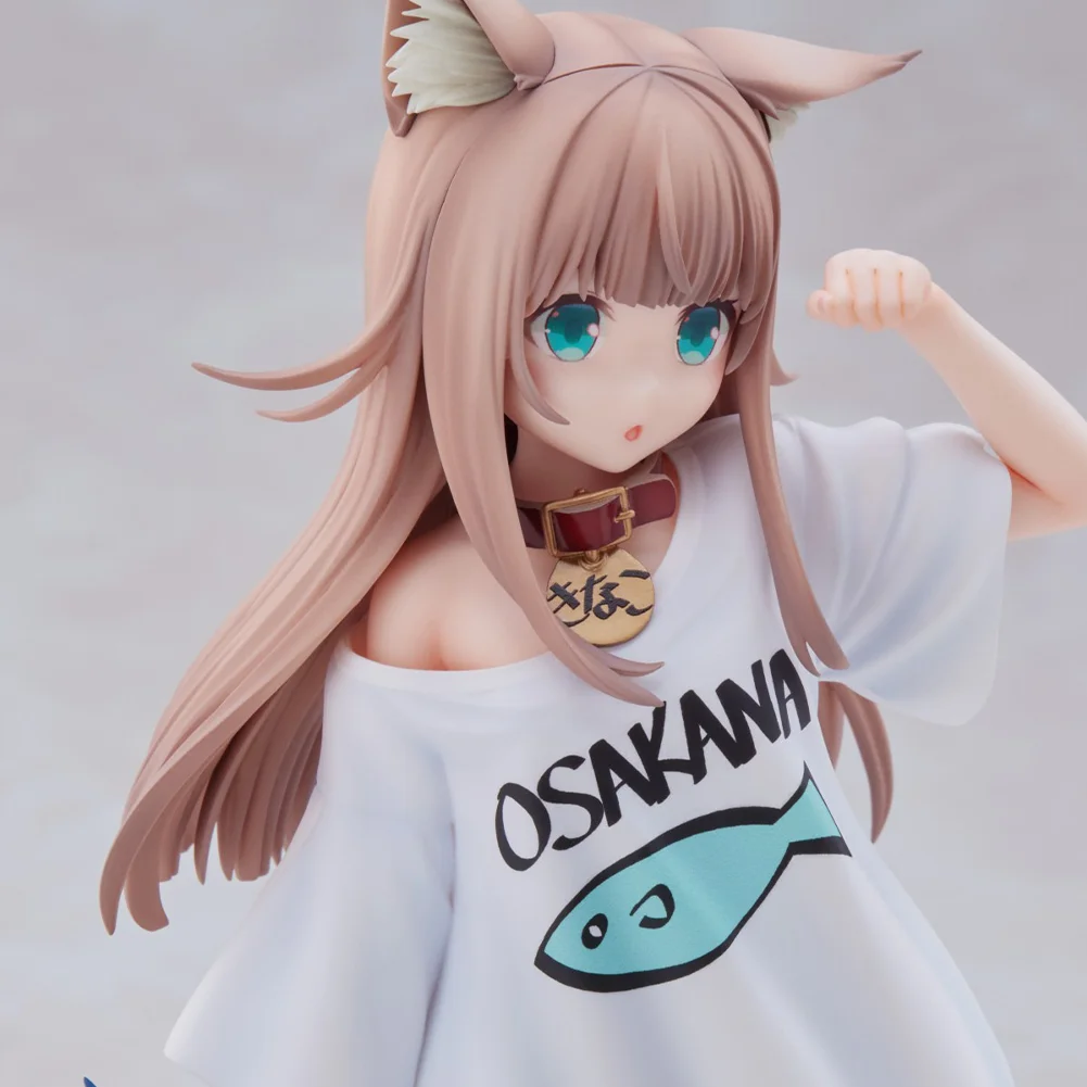 Anime Figure My girl Kinako figurine Standing posture Dress up a cat Action figure cat Toy Model Collection Desk ornament Gift