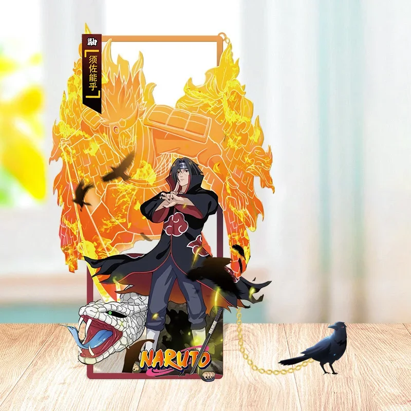 Anime Naruto Metal Bookmarks Cartoon Sasuke Itachi Kakashi Action Figures Collection Card Book Marks Toys for Children Gifts - Image 3