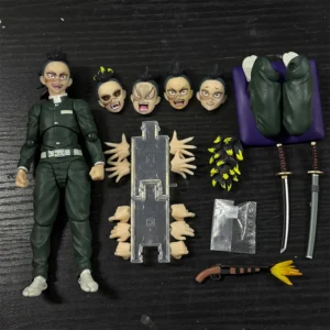 Aniplex Demon Slayer Kimetsu no Yaiba Shinazugawa Genya Articulated Action Figure Anime Collectible Model Toy For Fans Gift