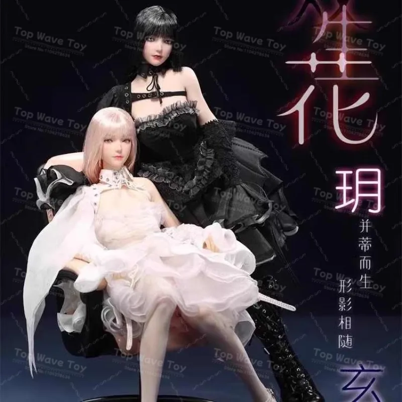 New Stock I8TOYS I8-C009 1/6 Twin-flowered Yue Xuan Movable Eyes Head Sculpt Dress Set Model Fit 12” Female Soldier Action Toy