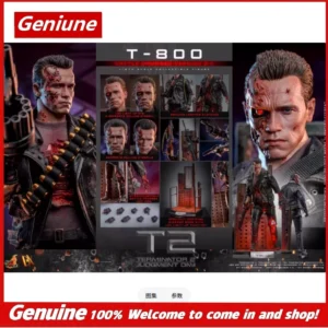 Genuine Hottoys 1/6 DX46 T-800 Battle Damaged Version 2.0 Action Figure Terminator 2 Judgment Day Collectible Toy In Stock
