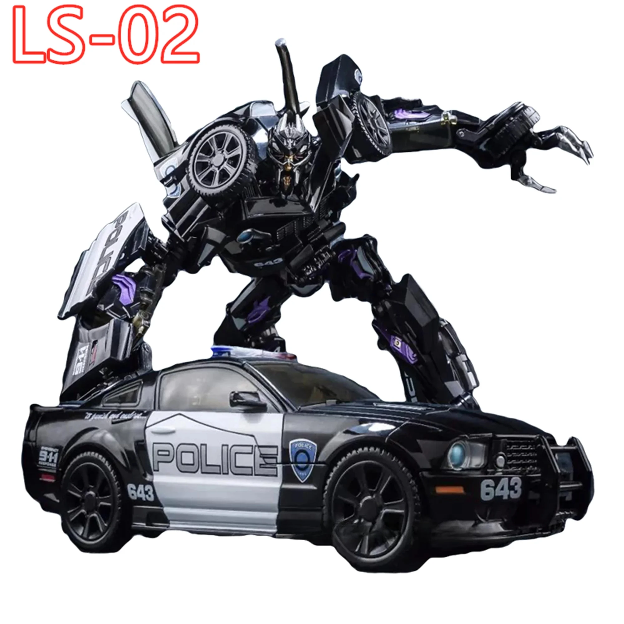 [IN STOCK] BMB Transformation LS02 LS-02 Rollbar Barricade BP02 KO MPM05 MPM-05 Black Mamba MP Action Figure Robot