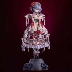 Touhou Project Remilia Scarlet Figure Blood Bag Themed Short Hair Anime Statue Collectible Desktop Decor Model For Anime Fans