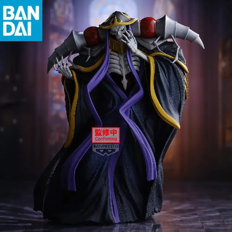 Original BANDAI NAMCO BANPRESTO OVERLORD Albedo Ainz Ooal Gown PVC Anime Figure Model Genuine Ornaments Collector Figurine Toy