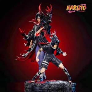 32cm/12.6in Anime NARUTO Figure Uchiha Itachi  Uchiha Sasuke Action Figures Pvc Statue Collection Model Toys Gifts