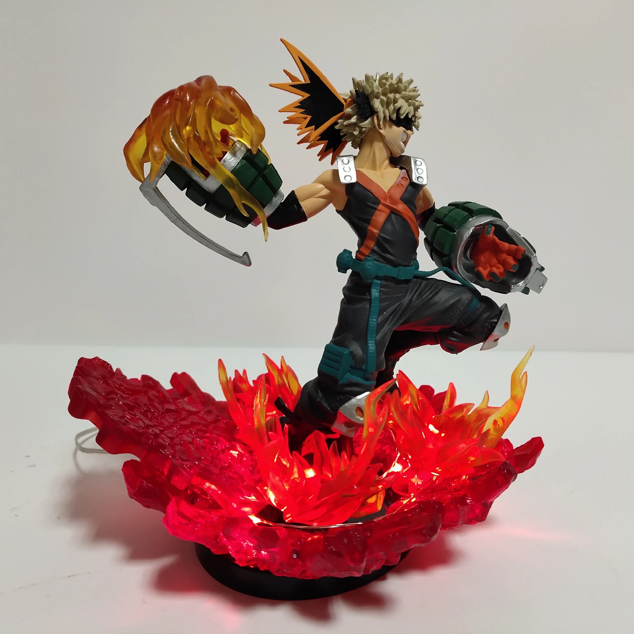 My Hero Academia Anime Midoriya Izuku & Bakugou Katsuki Lamp Led Bulb Action Figures Model Figurine Figure & Base & Lamp DIY - Image 4
