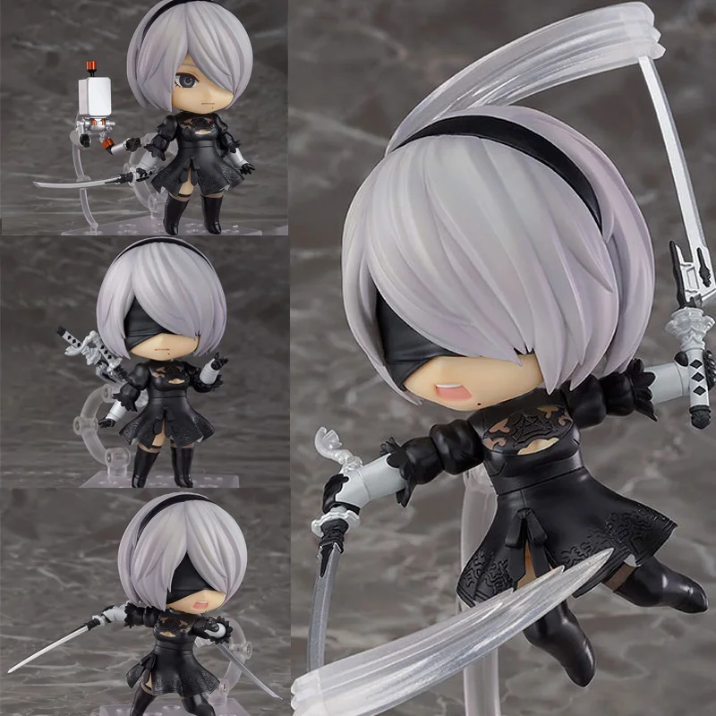 Anime Q -Verison 1475 NieR:Automata 2B Anime YoRHa No.2 Type B Action Figure  Collection Model Toy Doll  Christmas Present