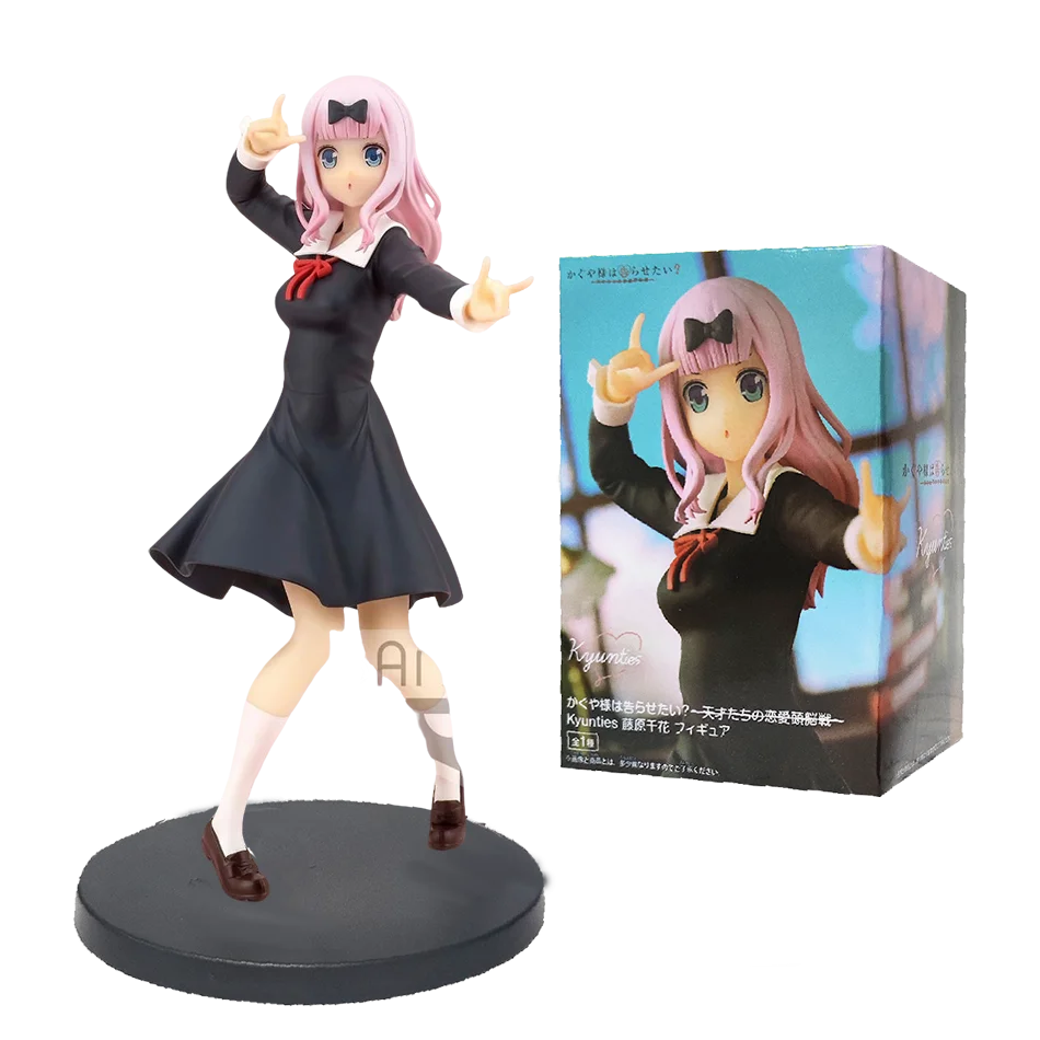 18CM Anime Game Figure Kaguya-sama Love Is War Fujiwara Chika Uniform Model Dolls Kawaii Girl Figure Japanese Dolls Decoration - Image 8