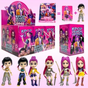 Hot 10cm 6pcs Random Blind Box Anime K-Pop D-emon H-unters Girl Group RUMI MIRA ZOEY Figure Action Pvc Models Toy Ornament Gifts