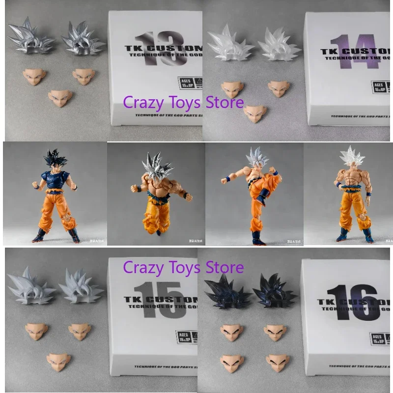 In Stock TKCUSTOM TK TK013 TK014 TK015 K016 Dragon Ball SHF Ultra Instinct Son Goku 3.0 Head Customized Head Sculpture