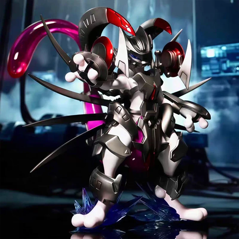 Cartoon PokéMon Armored Mewtwo Figure Bkm Manga Series Desktop Ornament Model Toy Window Display Collectible Periphery Fun Gifts