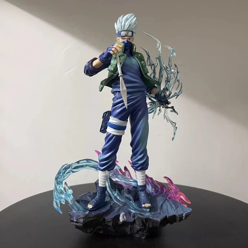23cm Kakashi Hatake 2.0 Ten Years Ninja Action Figure Anime Collectible Model Toy With Effect Parts Desktop Ornament Boy Gift