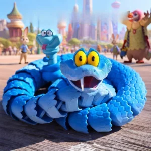 New & Hot Disney Zootopia 2 action figure Gary Snake Articulated Simulation Toy 3d Printed Snake Gary Model Toy Holiday Gift