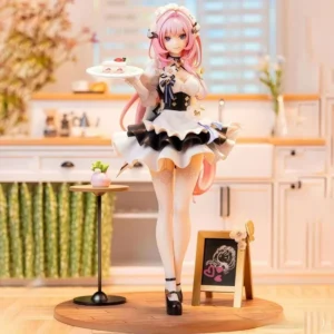Elysia Maid Figure Pink Sweetheart Dessert Miss Anime Game Pvc Model 24cm Collection Decoration Periphery Gift For Anime Lovers
