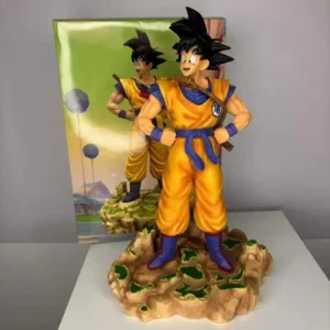 Dragon Ball Z Goku Dream Somersault Cloud Super Saiyan Standing Collection Figures Statue Anime Peripheral Model Ornaments Toy