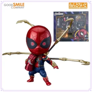 GSC Original Nendoroid Series No.1497 Iron Spider-Man Endgame Ver. DX Peripheral Figure Toys for Boys Gift Collectible Ornaments