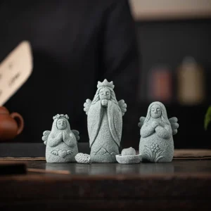 Game Zelda Action Figures Anime Goddess Hylia Statue Stone Material Statue Desk Decoration Gifts