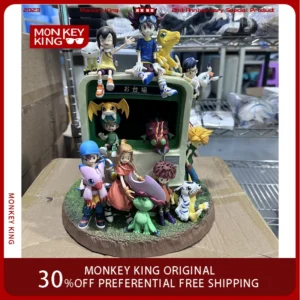 34cm Digimon Adventure Figure Childhood Memories Yagami Taichi Anime Collection Model Desktop Ornaments Holiday Children Toys