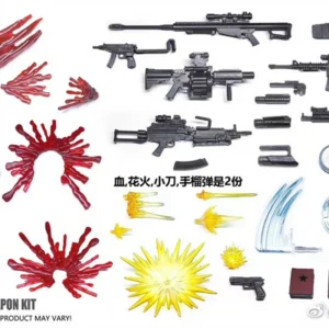 1/12 Scale GP01 Weapon/Blood Special Effect Accessory Pack Fit 6inch Soldier Action Figure Body Model Dolls